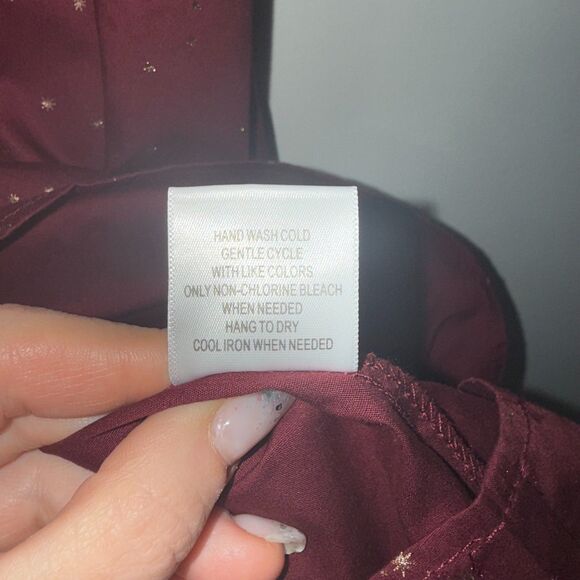 Modcloth Stars Constellations Dress - Burgundy 10 - Picture 9 of 9